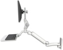 AccessMount™ Ultra 182 Heavy Duty Arm with Paralink monitor mount wall mount, a 12" flat keyboard tray, and an 11" arm