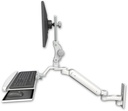 AccessMount™ Ultra 182 Heavy Duty Arm with Paralink monitor mount wall mount, a wrist-rest keyboard tray, and an 6" arm
