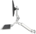 AccessMount™ Ultra 182 Heavy Duty Arm with Paralink monitor mount 3.5" wall mount and a 12" keyboard tray