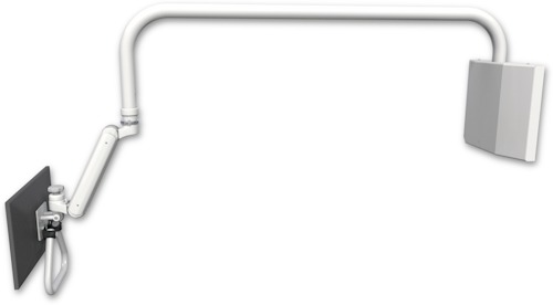 AccessMount™ Inverted Ultra 182 Arm on an Overhead arm mounted to a wall plate