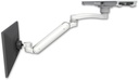 AccessMount™ Inverted Ultra 182 ball pivot LCD Arm mount on a ProSlide 28" track slider with an 11" arm