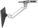 AccessMount™ Inverted Ultra 182 ball pivot LCD Arm mount on a ProSlide 28" track slider with a 1" riser
