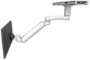 AccessMount™ Inverted Ultra 182 ball pivot LCD Arm mount on a ProSlide 28" track slider with a 3" riser and an 11" arm