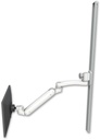 AccessMount™ Inverted Ultra 182 ball pivot LCD Arm mount on a 50" wall track slider with an 11" arm