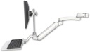 AccessMount™ Inverted Ultra 182 Arm with EV710 monitor mount mount for a 1.5" pole, a 12" flat keyboard tray, and an 11" arm