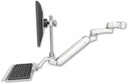 AccessMount™ Inverted Ultra 182 Arm with EV710 monitor mount mount for a 2" pole, a 12" keyboard tray, and an 6" arm