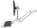 AccessMount™ Inverted Ultra 182 Arm with EV710 monitor mount mount for a 2" pole and a 12" flat keyboard tray