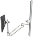 AccessMount™ Inverted Ultra 182 Arm with EV710 monitor mount mount on a 36" wall track slider and an 6" arm