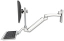 AccessMount™ Inverted Ultra 182 Arm with EV710 monitor mount wall mount, a 12" keyboard tray, and an 11" arm