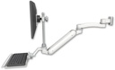 AccessMount™ Inverted Ultra 182 Arm with EV710 monitor mount 3.5" wall mount, a 12" keyboard tray, and an 11" arm