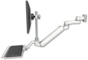 AccessMount™ Inverted Ultra 182 Arm with EV710 monitor mount 3.5" wall mount, a 12" keyboard tray, and an 6" arm