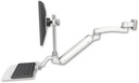 AccessMount™ Inverted Ultra 182 Arm with EV710 monitor mount 3.5" wall mount, a 12" flat keyboard tray, and an 11" arm