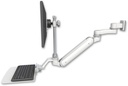 AccessMount™ Inverted Ultra 182 Arm with EV710 monitor mount 3.5" wall mount, a 12" flat keyboard tray, and an 6" arm