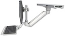 AccessMount™ Inverted Ultra 182 Arm with short EV710 monitor mount mount on a ProSlide 28" track slider and a 12" keyboard tray