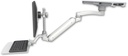 AccessMount™ Inverted Ultra 182 Arm with short EV710 monitor mount mount on a ProSlide 28" track slider, a 12" flat keyboard tray, and an 11" arm