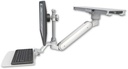 AccessMount™ Inverted Ultra 182 Arm with short EV710 monitor mount mount on a ProSlide 28" track slider and a 12" flat keyboard tray