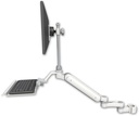 AccessMount™ Ultra 182 Heavy Duty Arm with EV710 monitor mount mount for a 2" pole, a 12" keyboard tray, and an 6" arm
