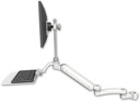 AccessMount™ Ultra 182 Heavy Duty Arm with EV710 monitor mount mount for a 2" pole, a 12" flat keyboard tray, and an 11" arm