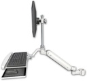 AccessMount™ Ultra 182 Heavy Duty Arm with EV710 monitor mount mount for a 2" pole and a wrist-rest keyboard tray