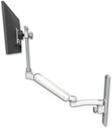 AccessMount™ Ultra 182 Heavy Duty Arm with EV710 monitor mount mount on a 19" wall track slider and an 11" arm