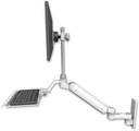 AccessMount™ Ultra 182 Heavy Duty Arm with EV710 monitor mount wall mount, a 12" keyboard tray, and an 6" arm