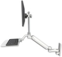 AccessMount™ Ultra 182 Heavy Duty Arm with EV710 monitor mount wall mount, a 12" flat keyboard tray, and an 6" arm