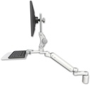 AccessMount™ Ultra 182 Heavy Duty Arm with Paralink monitor mount desk mount, a 3" riser, a 12" flat keyboard tray, and an 6" arm