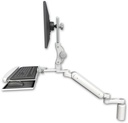 AccessMount™ Ultra 182 Heavy Duty Arm with Paralink monitor mount desk mount, a 5" riser, a wrist-rest keyboard tray, and an 6" arm