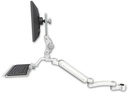 AccessMount™ Ultra 182 Heavy Duty Arm with Paralink monitor mount mount for a 1.75" pole, a 12" keyboard tray, and an 11" arm
