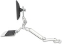 AccessMount™ Ultra 182 Heavy Duty Arm with Paralink monitor mount mount for a 2" pole, a 12" flat keyboard tray, and an 11" arm