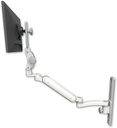 AccessMount™ Ultra 182 Heavy Duty Arm with Paralink monitor mount mount on a 19" wall track slider and an 11" arm