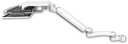 AccessMount™ Ultra 182 Heavy Duty Arm mount for a 2" pole with a work surface tray and slide-out keyboard tray and an 11" arm