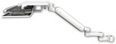 AccessMount™ Ultra 182 Heavy Duty Arm mount for a 2" pole with a work surface tray and slide-out keyboard tray and an 6" arm