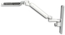 AccessMount™ Ultra 182 Heavy Duty Arm mount on a 19" wall track slider with a wrist-rest keyboard tray and an 6" arm