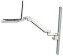 AccessMount™ Ultra 182 Heavy Duty Arm mount on a 36" wall track slider Laptop tray with slider and an 6" arm