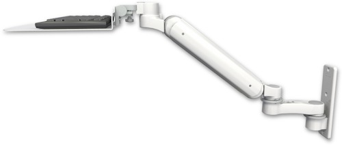 AccessMount™ Ultra 182 Heavy Duty Arm wall mount with a 12" flat keyboard tray and an 6" arm