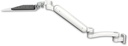 AccessMount™ Ultra 182 Heavy Duty Arm 3.5" wall mount with a 12" flat keyboard tray and an 11" arm