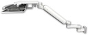 AccessMount™ Ultra 182 Heavy Duty Arm 3.5" wall mount with a work surface tray and slide-out keyboard tray and an 6" arm