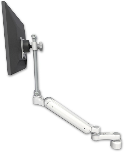 AccessMount™ Ultra 182 Heavy Duty Arm with EV710 monitor mount desk mount, a 1" riser, and an 6" arm