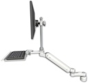 AccessMount™ Ultra 182 Heavy Duty Arm with EV710 monitor mount desk mount, a 1" riser, a 12" keyboard tray, and an 6" arm