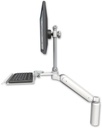 AccessMount™ Ultra 182 Heavy Duty Arm with EV710 monitor mount desk mount, a 7.5" riser, and a 12" keyboard tray
