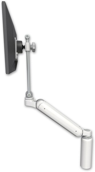 AccessMount™ Ultra 182 Heavy Duty Arm with EV710 monitor mount desk mount and a 7.5" riser