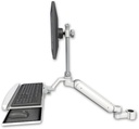 AccessMount™ Ultra 182 Heavy Duty Arm with EV710 monitor mount mount for a 1.5" pole and a wrist-rest keyboard tray