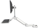 AccessMount™ Ultra 182 Heavy Duty Arm with EV710 monitor mount mount for a 1.75" pole, a 12" keyboard tray, and an 11" arm