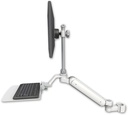 AccessMount™ Ultra 182 Arm with EV710 monitor mount mount for a 2" pole and a 12" flat keyboard tray