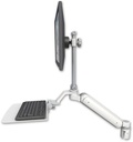 AccessMount™ Ultra 182 Arm with EV710 monitor mount mount for a 2" radius and a 12" flat keyboard tray