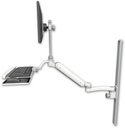 AccessMount™ Ultra 182 Arm with EV710 monitor mount mount on a 36" wall track slider, a wrist-rest keyboard tray, and an 11" arm