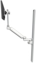 AccessMount™ Ultra 182 Arm with EV710 monitor mount mount on a 50" wall track slider and an 6" arm