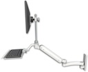 AccessMount™ Ultra 182 Arm with EV710 monitor mount wall mount, a 12" keyboard tray, and an 11" arm
