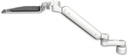 AccessMount™ Ultra 182 Heavy Duty Arm desk mount with a 1" riser, a 12" keyboard tray, and an 6" arm